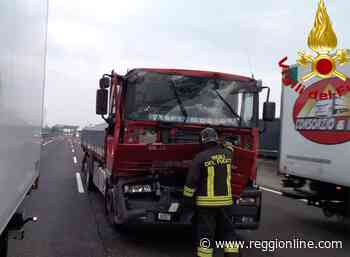 Reggio Emilia: tamponamento tra due mezzi pesanti all'alba in autostrada - Reggionline
