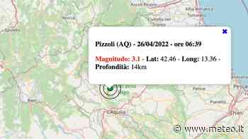 Terremoto di magnitudo 3.1 in provincia dell'Aquila: il sisma avvertito dalla popolazione - METEO.IT