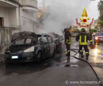 Alba di fuoco a Taurisano: due auto distrutte - LecceSette