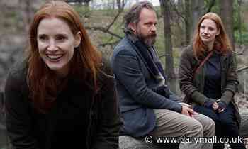 Jessica Chastain and Peter Sarsgaard film scenes in Brooklyn for their new Michel Franco film - Daily Mail