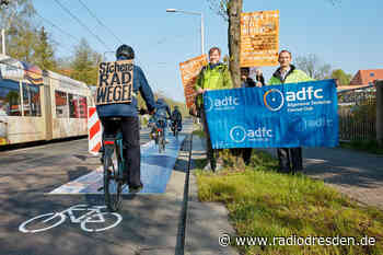 ADFC demonstriert für Radwege auf Reicker Straße - Radio Dresden