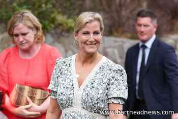 Sophie inspects medals and speaks to military veteran in Saint Lucia - Barrhead News