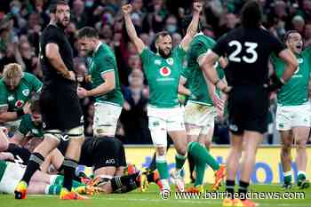 Ireland announce Tests against All Blacks in Auckland, Dunedin and Wellington - Barrhead News