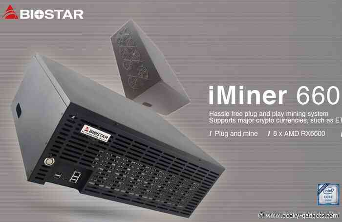 iMiner 660MX8D2 prebuilt crypto miner created by BioStar