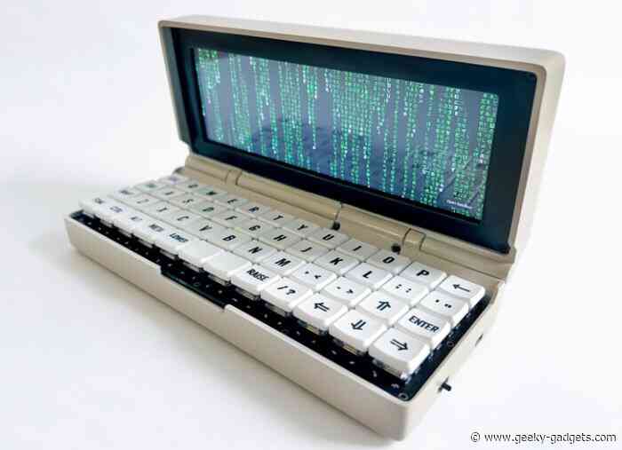 Penkesu mini Raspberry Pi laptop inspired by 1990s organizers