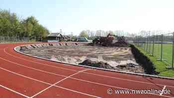 Erweiterung an Rundlaufbahn des BV Garrel: Bauarbeiten für Fitness-Parcours gestartet - Nordwest-Zeitung