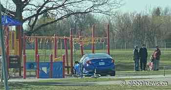 Whitby man charged after car hits Kitchener playground: police - Global News