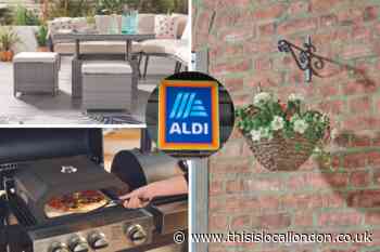 Aldi garden furniture range is back with pizza ovens, hanging baskets and more