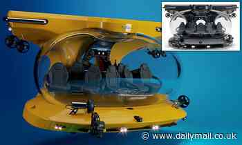 Luxury submarine with revolving seats can carry nine passengers up to 656ft underwater