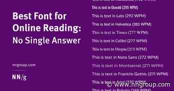 Best Font for Online Reading: No Single Answer