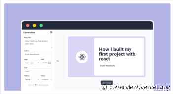 Coverview - Creating cover images for your blog is now super easy