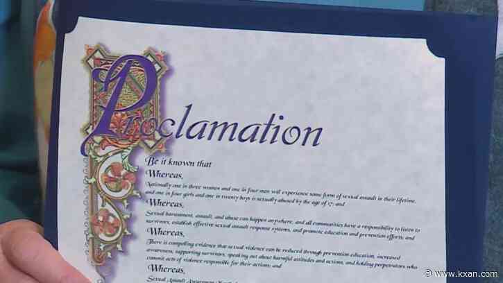 City leaders proclaim April as sexual assault awareness and prevention month