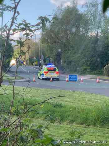 Lorry crashes into wall on Millfield Lane, Haydock - St Helens Star
