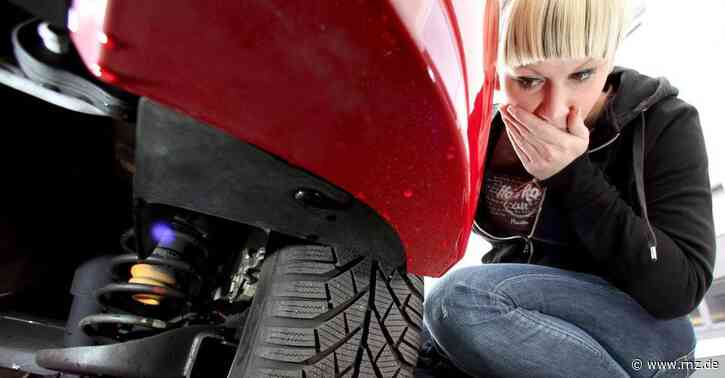 Mannheim:  Reifen platt gestochen