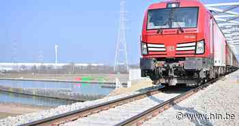 Elektrische goederenspoorlijn 'Genk Goederen' en Bilzen van 20 miljoen euro officieel geopend - Het Laatste Nieuws