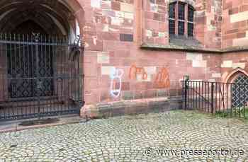 POL-PDPS: Täterermittlung nach Schmierereien an der Alexanderskirche