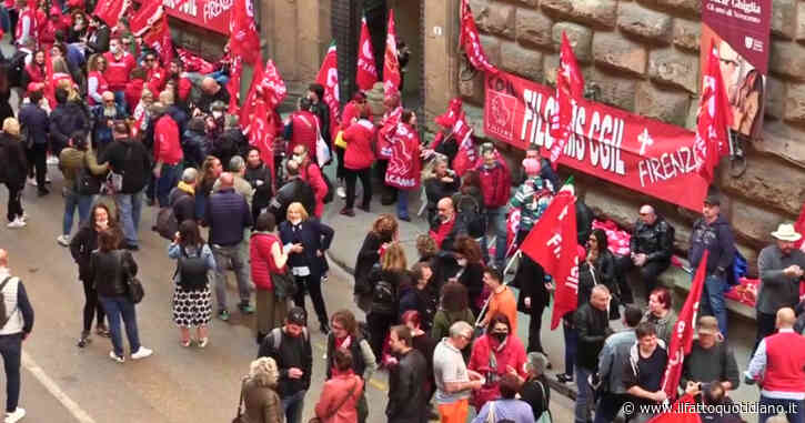 Riforma degli appalti, presidio della Cgil a Firenze: “Serve clausola sociale obbligatoria per le imprese, a rischio i posti di lavoro”