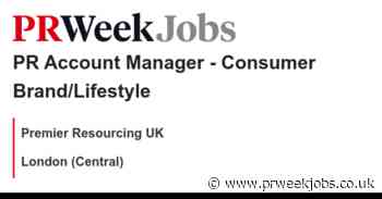 Premier Resourcing UK: PR Account Manager - Consumer Brand/Lifestyle