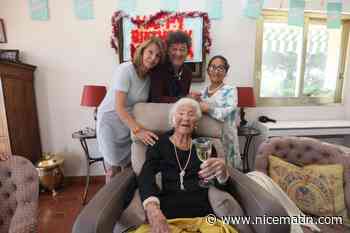 Lucienne Frey, doyenne d’Antibes, fête ses 108 ans en compagnie de son gendre le chanteur Robert Charlebois