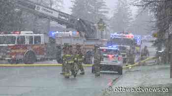 Fire crews battle two-alarm blaze in south Ottawa - CTV News Ottawa