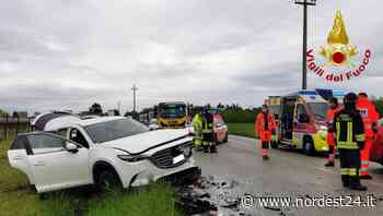 Scontro frontale tra 2 auto a Roveredo in Piano, coinvolto anche un neonato - Nordest24.it