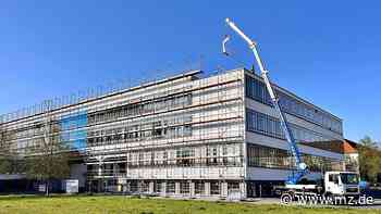 Weltkulturerbe in Dessau eingerüstet: Willkommen auf der Bau(haus)stelle - Mitteldeutsche Zeitung