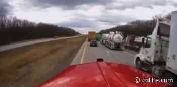 Dash cammer says semi 'rear ended me and flipped' - CDLLife