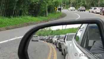 Rodovia Mogi-Bertioga registra lentidão entre os km 75,5 e 77 após acidente - Globo