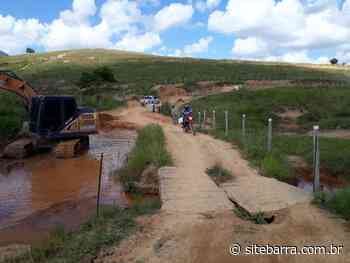 Ponte ecológica sendo construída no distrito de Itaperuna • SiteBarra - SiteBarra