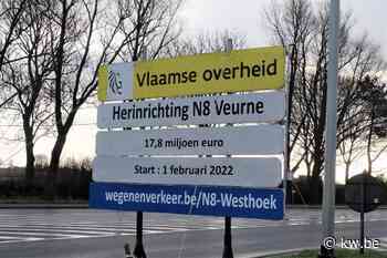 Voorbereidende werken voor herinrichting van de Ieperse Steenweg (N8) in Veurne starten op 1 februari - KW.be