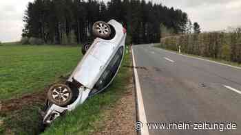 Verkehrsunfall auf der L1 – PKW überschlägt sich - Kreis Cochem-Zell - Rhein-Zeitung