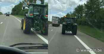 Dashcam kan tractor op autosnelweg in Bekkevoort vastleggen - Het Laatste Nieuws
