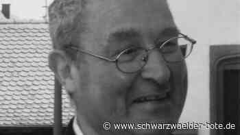 Nachruf - Dornhans früherer Pfarrer Hans Frieder Breymayer ist verstorben - Schwarzwälder Bote