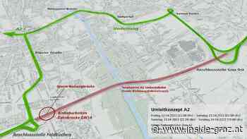 Nachtsperren der A2 zwischen Graz Ost und Feldkirchen / Flughafen Graz - Inside Graz