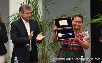 Rigoberta Menchú recibe llaves como huésped distinguido de Cuernavaca | El Universal - El Universal