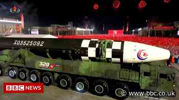 North Korea: Banned missiles showcased in military parade