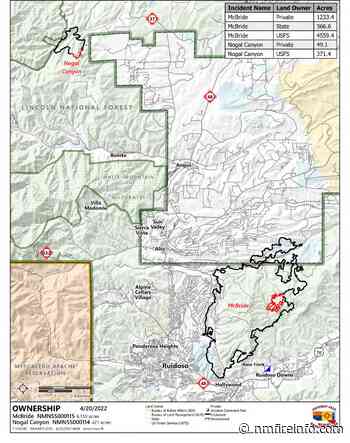 McBride and Nogal Canyon Fire – Friday, April 22, 2022, Daily Update: FINAL UPDATE - nmfireinfo.com