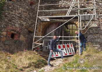 Mühlhausen-Ehingen: Die Mauern der Burgruine Mägdeberg erhalten eine Stütze – Ruine weiter nur teilweise zugänglich - SÜDKURIER Online