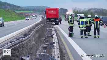 Nach Lkw-Unfall auf A3 bei Geiselwind: Polizei filmt Gaffer - br.de