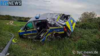 Streifenwagen der Polizei überschlägt sich in Rüsselsheim-Königstädten - BYC-NEWS