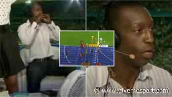 Usain Bolt's 9.58s 100m world record: Michael Johnson's iconic reaction - GIVEMESPORT