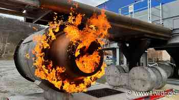Weltweit größter Flugzeugbrandsimulator aus Marsberg - Westfalen-Lippe - Nachrichten - WDR Nachrichten