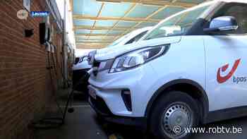 Bpost rijdt in het centrum van Leuven voortaan enkel nog met een elektrische bestelwagen of met de fiets - ROB-tv