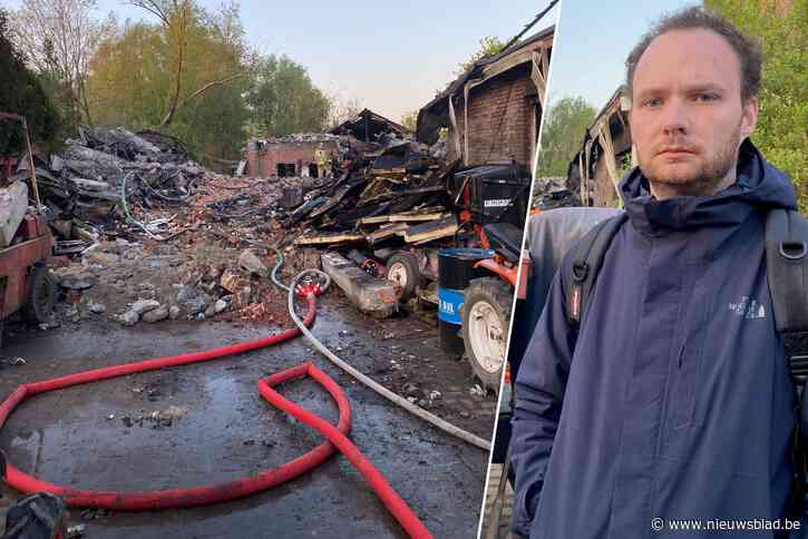 “Dit betekent het einde van een familietraditie”: aangeslagen zoon Jeroen ziet bedrijf van zijn vader in vlammen opgaan