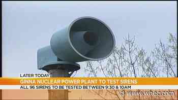Ginna to test sirens on May 3