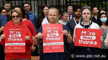 Teachers stage walkout of Sydney school ahead of visit by NSW Premier Dominic Perrottet - ABC News