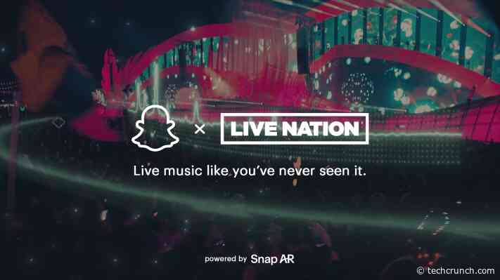 Snap partners with Live Nation to launch AR experiences at select concerts and festivals