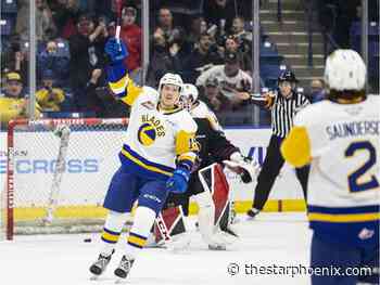 Blades stay alive, take Game 4 thanks to Rhinehart's first WHL playoff goal