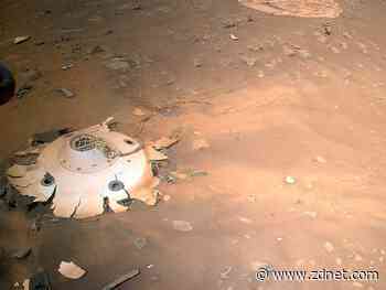 NASA's Mars helicopter just took these remarkable photos of the rover's landing gear