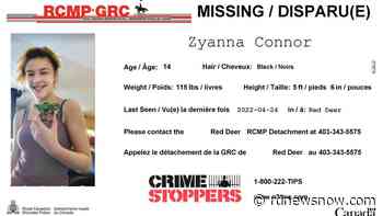 MISSING: Zyanna Connor, 14, of Red Deer - rdnewsnow.com